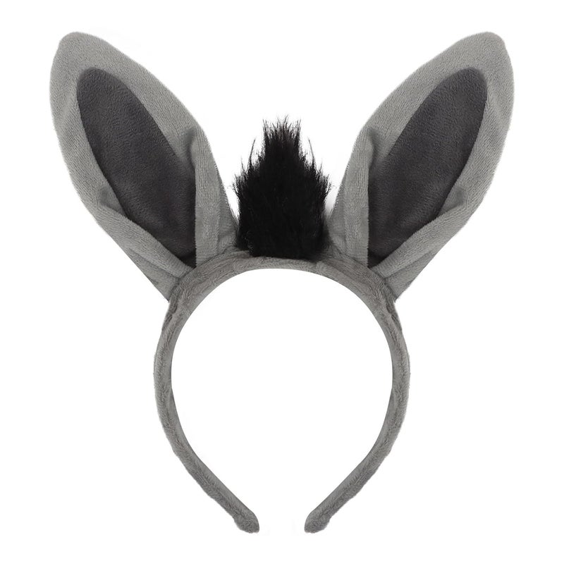 Semato Donkey Headband Cute Costume Donkey Ears Headwear Face Wash Headband Donkey Head Wear Fashion Hairband Hair Accessories for Adult Party Decoration - Image 1
